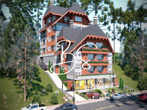 Apartamento com 1 Quarto à Venda, 58 m² em Lagos Do Bosque - Gramado