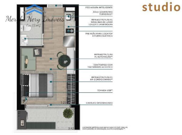 Imagem Apartamento com 1 Quarto à Venda, 25 m² em Moema - São Paulo