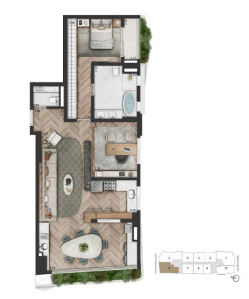 Imagem Apartamento com 1 Quarto à Venda, 56 m² em Consolação - São Paulo Imagem Apartamento com 1 Quarto à Venda, 56 m² em Consolação - São Paulo