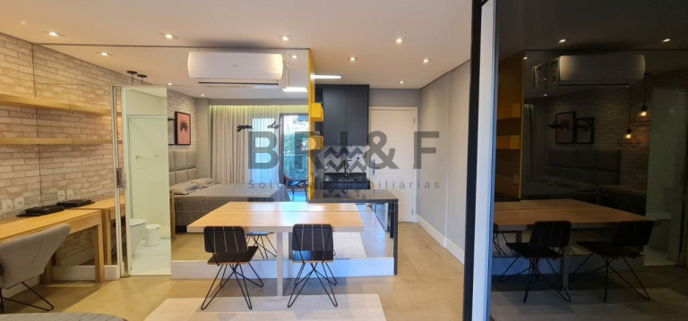Imagem Apartamento com 1 Quarto para Alugar, 45 m² em Brooklin - São Paulo Imagem Apartamento com 1 Quarto para Alugar, 45 m² em Brooklin - São Paulo