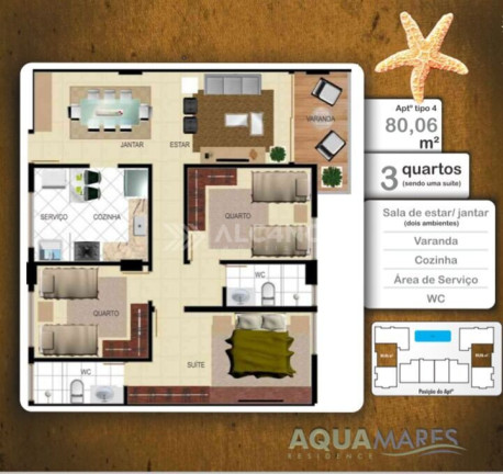 Imagem Apartamento com 3 Quartos à Venda, 80 m² em Intermares - Cabedelo Imagem Apartamento com 3 Quartos à Venda, 80 m² em Intermares - Cabedelo