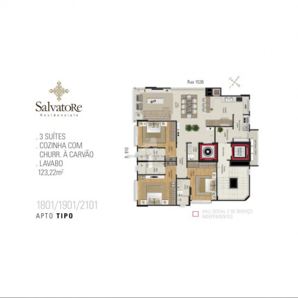 Imagem Apartamento com 3 Quartos à Venda, 123 m² em Centro - Balneário Camboriú