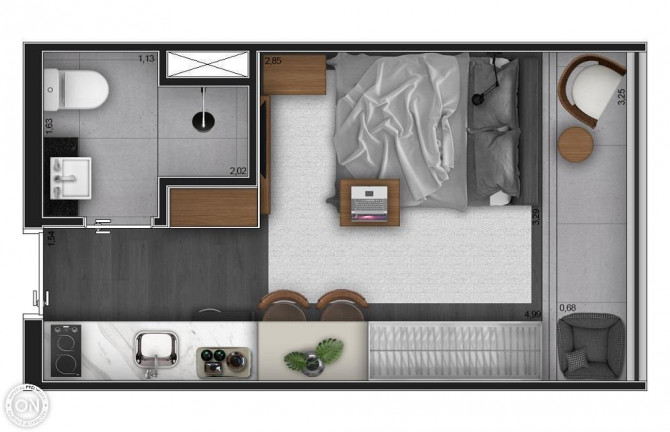 Imagem Studio com 1 Quarto à Venda, 24 m² em Moema - São Paulo Imagem Studio com 1 Quarto à Venda, 24 m² em Moema - São Paulo