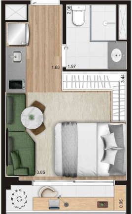 Imagem Apartamento à Venda, 24 m² em Pinheiros - São Paulo
