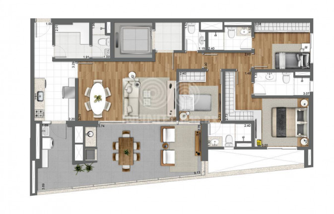 Imagem Apartamento com 3 Quartos à Venda, 128 m² em Brooklin Paulista - São Paulo Imagem Apartamento com 3 Quartos à Venda, 128 m² em Brooklin Paulista - São Paulo