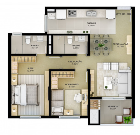 Imagem Apartamento com 3 Quartos à Venda, 90 m² em Centro - São Leopoldo Imagem Apartamento com 3 Quartos à Venda, 90 m² em Centro - São Leopoldo
