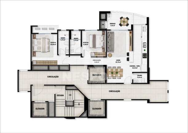Imagem Apartamento à Venda, 90 m² em Fazenda - Itajai