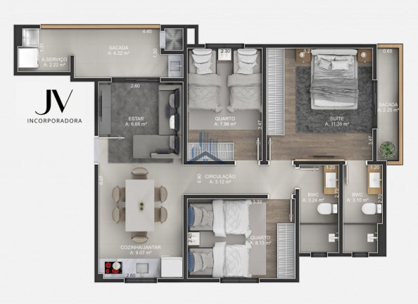 Imagem Apartamento com 2 Quartos à Venda, 63 m² em Costa E Silva - Joinville Imagem Apartamento com 2 Quartos à Venda, 63 m² em Costa E Silva - Joinville