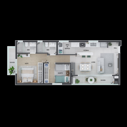 Imagem Cobertura com 3 Quartos à Venda, 133 m² em Portão - Curitiba