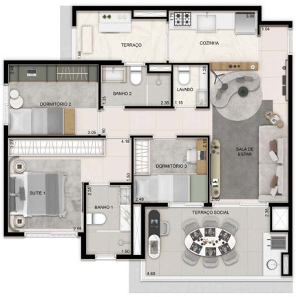 Imagem Apartamento com 3 Quartos à Venda, 79 m² em Vila Cruzeiro - São Paulo Imagem Apartamento com 3 Quartos à Venda, 79 m² em Vila Cruzeiro - São Paulo