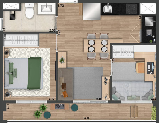 Imagem Apartamento com 1 Quarto à Venda, 51 m² em Perdizes - São Paulo