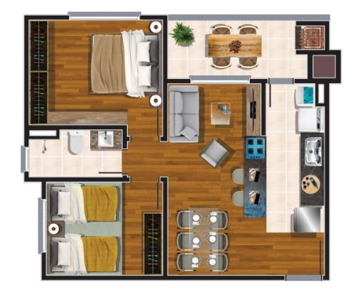 Imagem Apartamento com 2 Quartos à Venda, 51 m² em São Leopoldo - Caxias Do Sul Imagem Apartamento com 2 Quartos à Venda, 51 m² em São Leopoldo - Caxias Do Sul