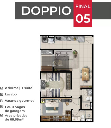 Imagem Apartamento com 2 Quartos à Venda, 64 m² em Atibaia Jardim - Atibaia Imagem Apartamento com 2 Quartos à Venda, 64 m² em Atibaia Jardim - Atibaia