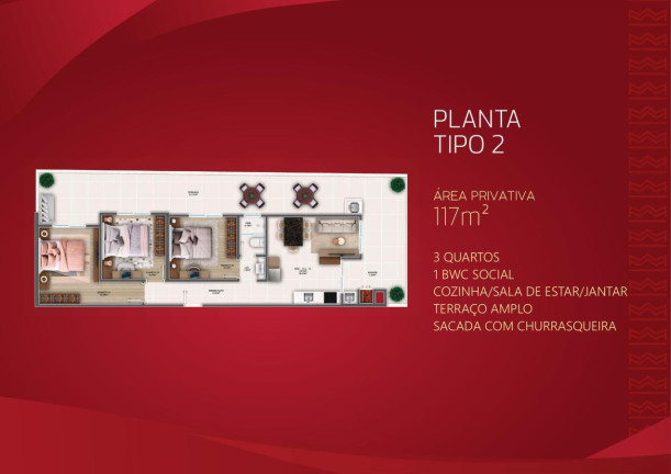 Imagem Apartamento com 2 Quartos à Venda, 76 m² em A - Matinhos