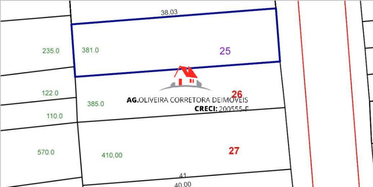 Terreno à Venda, 381 m² em Parque Das Nações - Santo André