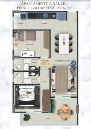 Imagem Apartamento com 2 Quartos à Venda, 60 m² em Canto Do Forte - Praia Grande Imagem Apartamento com 2 Quartos à Venda, 60 m² em Canto Do Forte - Praia Grande