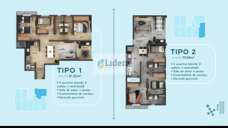 Imagem Apartamento com 3 Quartos à Venda, 75 m² em Intermares - Cabedelo Imagem Apartamento com 3 Quartos à Venda, 75 m² em Intermares - Cabedelo