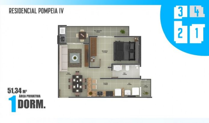 Imagem Apartamento com 1 Quarto à Venda, 51 m² em Ocian - Praia Grande Imagem Apartamento com 1 Quarto à Venda, 51 m² em Ocian - Praia Grande