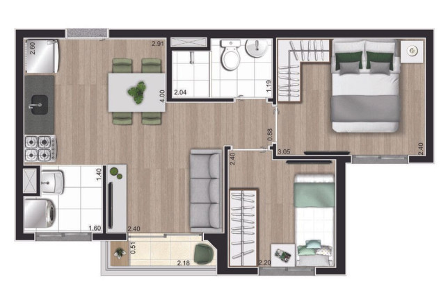 Imagem Apartamento com 2 Quartos à Venda, 37 m² em Jardim Mirante - São Paulo