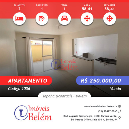 Imagem Apartamento com 2 Quartos à Venda, 58 m² em Tapanã (icoaraci) - Belém Imagem Apartamento com 2 Quartos à Venda, 58 m² em Tapanã (icoaraci) - Belém