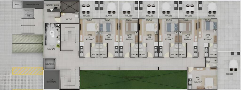 Imagem Imóvel com 1 Quarto à Venda, 21 m² em Cabo Branco - João Pessoa Imagem Imóvel com 1 Quarto à Venda, 21 m² em Cabo Branco - João Pessoa