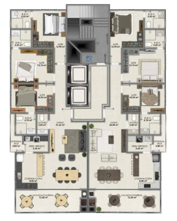 Imagem Apartamento com 3 Quartos à Venda, 122 m² em Meia Praia - Itapema Imagem Apartamento com 3 Quartos à Venda, 122 m² em Meia Praia - Itapema