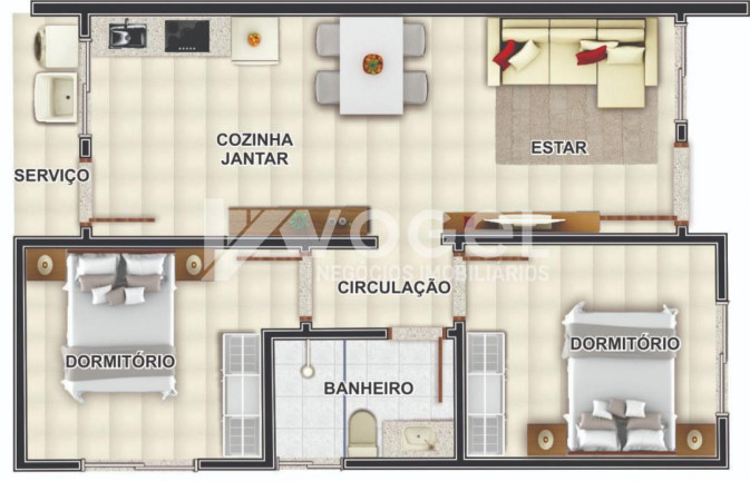 Imagem Casa com 3 Quartos à Venda, 66 m² em Feitoria - Sao Leopoldo Imagem Casa com 3 Quartos à Venda, 66 m² em Feitoria - Sao Leopoldo