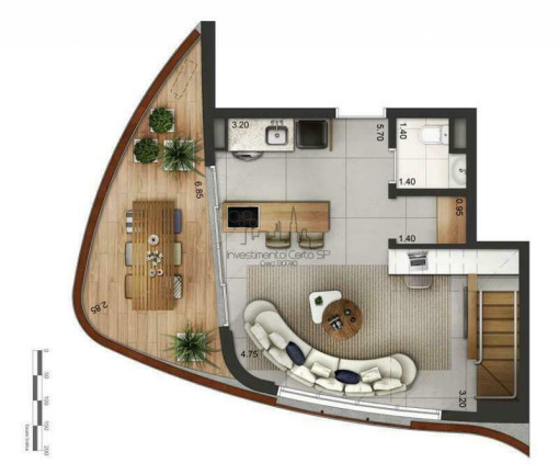 Imagem Apartamento com 1 Quarto à Venda, 46 m² em Itaim Bibi - São Paulo Imagem Apartamento com 1 Quarto à Venda, 46 m² em Itaim Bibi - São Paulo