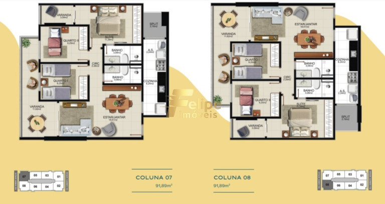 Imagem Imóvel com 3 Quartos à Venda, 84 m² em Praia Da Costa - Vila Velha