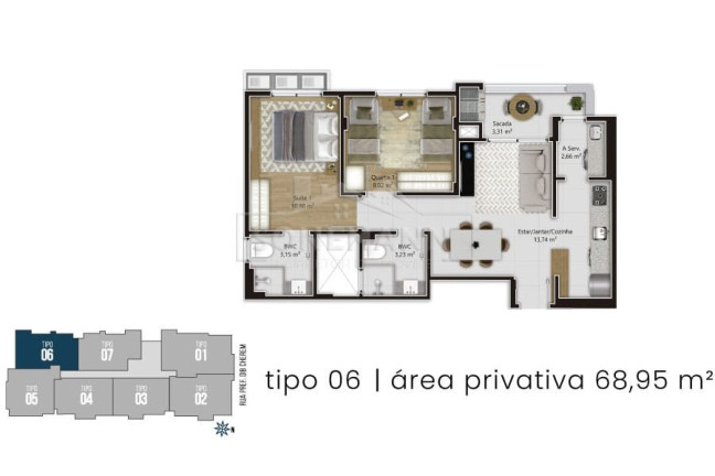 Imagem Apartamento com 2 Quartos à Venda, 79 m² em Capoeiras - Florianópolis
