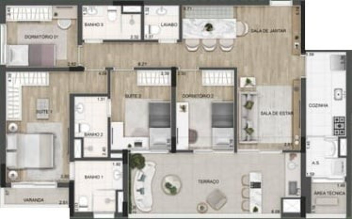 Imagem Apartamento com 4 Quartos à Venda, 221 m² em Granja Viana - Cotia