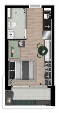 Imagem Studio com 1 Quarto à Venda, 25 m² em Moema - São Paulo Imagem Studio com 1 Quarto à Venda, 25 m² em Moema - São Paulo