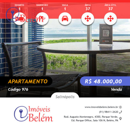 Imagem Apartamento com 1 Quarto à Venda, 37 m² em Atalaia - Salinópolis Imagem Apartamento com 1 Quarto à Venda, 37 m² em Atalaia - Salinópolis