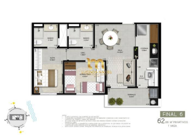 Imagem Apartamento com 2 Quartos à Venda, 62 m² em Canto Do Forte - Praia Grande Imagem Apartamento com 2 Quartos à Venda, 62 m² em Canto Do Forte - Praia Grande