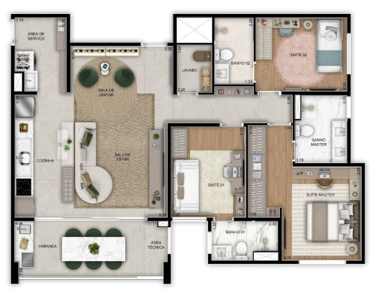 Imagem Apartamento com 3 Quartos à Venda, 104 m² em Nova Campinas - Campinas Imagem Apartamento com 3 Quartos à Venda, 104 m² em Nova Campinas - Campinas