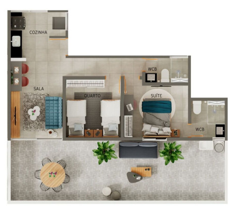 Imagem Apartamento com 2 Quartos à Venda, 51 m² em Bancários - João Pessoa Imagem Apartamento com 2 Quartos à Venda, 51 m² em Bancários - João Pessoa