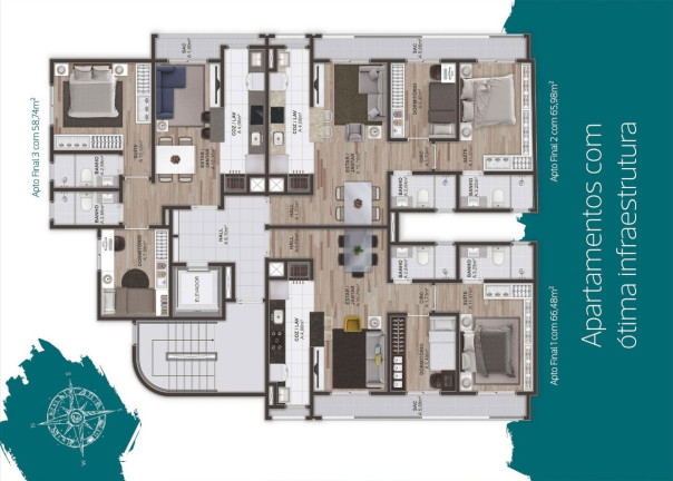 Imagem Imóvel com 2 Quartos à Venda, 58 m² em Rio Branco - Caxias Do Sul Imagem Imóvel com 2 Quartos à Venda, 58 m² em Rio Branco - Caxias Do Sul