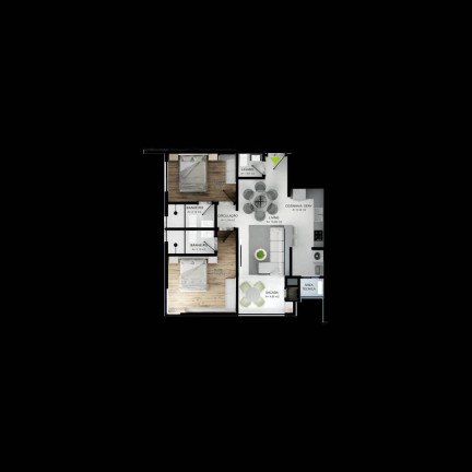 Imagem Apartamento com 2 Quartos à Venda, 70 m² em Morretes - Itapema