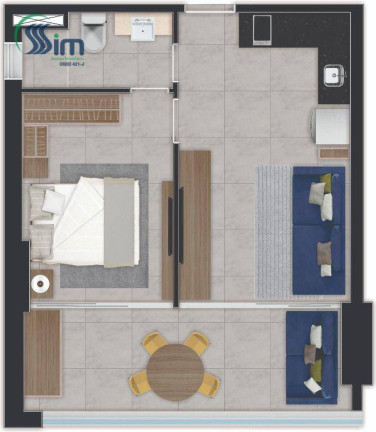 Imagem Apartamento com 1 Quarto à Venda, 29 m² em Cocó - Fortaleza Imagem Apartamento com 1 Quarto à Venda, 29 m² em Cocó - Fortaleza