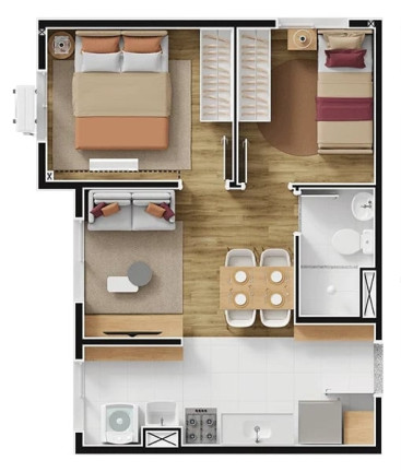 Imagem Apartamento com 2 Quartos à Venda, 36 m² em Jardim Ubirajara (zona Sul) - São Paulo Imagem Apartamento com 2 Quartos à Venda, 36 m² em Jardim Ubirajara (zona Sul) - São Paulo