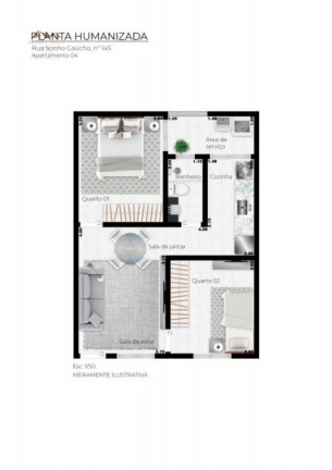 Imagem Apartamento com 2 Quartos à Venda, 40 m² em Jardim São Nicolau - São Paulo Imagem Apartamento com 2 Quartos à Venda, 40 m² em Jardim São Nicolau - São Paulo