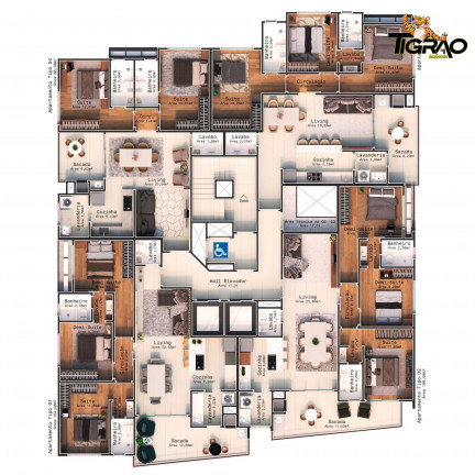 Imagem Apartamento com 3 Quartos à Venda, 105 m² em Gravatá - Navegantes Imagem Apartamento com 3 Quartos à Venda, 105 m² em Gravatá - Navegantes