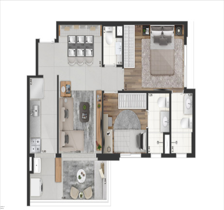 Imagem Apartamento com 2 Quartos à Venda, 52 m² em Moema - São Paulo Imagem Apartamento com 2 Quartos à Venda, 52 m² em Moema - São Paulo