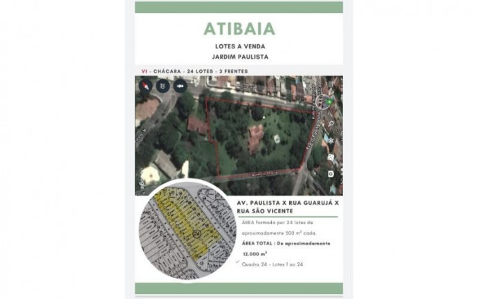 Imagem Imóvel à Venda, 11.500 m² em Jardim Paulista - Atibaia Imagem Imóvel à Venda, 11.500 m² em Jardim Paulista - Atibaia
