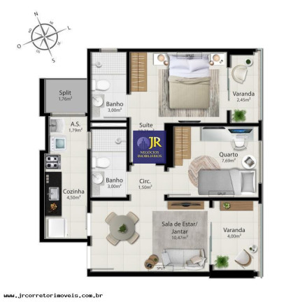 Imagem Imóvel com 2 Quartos à Venda, 59 m² em Jockey De Itaparica - Vila Velha