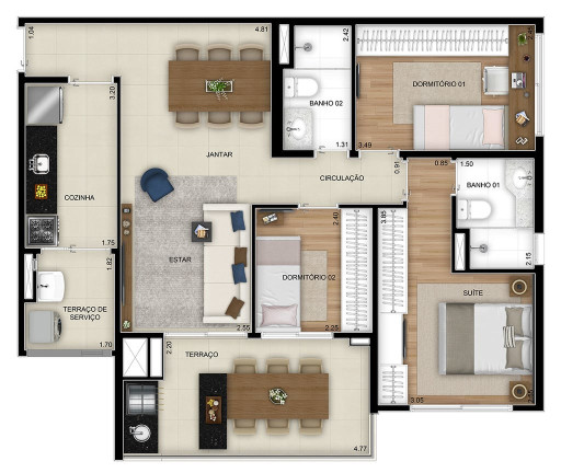 Imagem Apartamento com 3 Quartos à Venda, 89 m² em Vila Guilhermina - São Paulo Imagem Apartamento com 3 Quartos à Venda, 89 m² em Vila Guilhermina - São Paulo