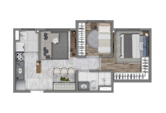 Imagem Imóvel com 2 Quartos à Venda, 47 m² em Socorro - São Paulo Imagem Imóvel com 2 Quartos à Venda, 47 m² em Socorro - São Paulo