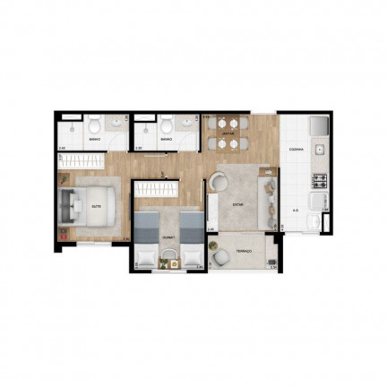 Imagem Imóvel com 2 Quartos à Venda, 49 m² em Santana - São Paulo Imagem Imóvel com 2 Quartos à Venda, 49 m² em Santana - São Paulo