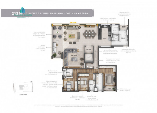 Imagem Apartamento com 4 Quartos à Venda, 213 m² em Cambuí - Campinas