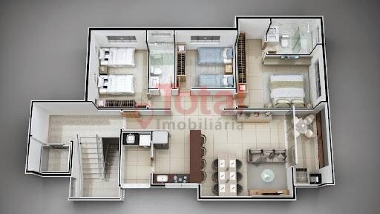Imagem Apartamento com 3 Quartos à Venda, 110 m² em Iguaçu - Ipatinga